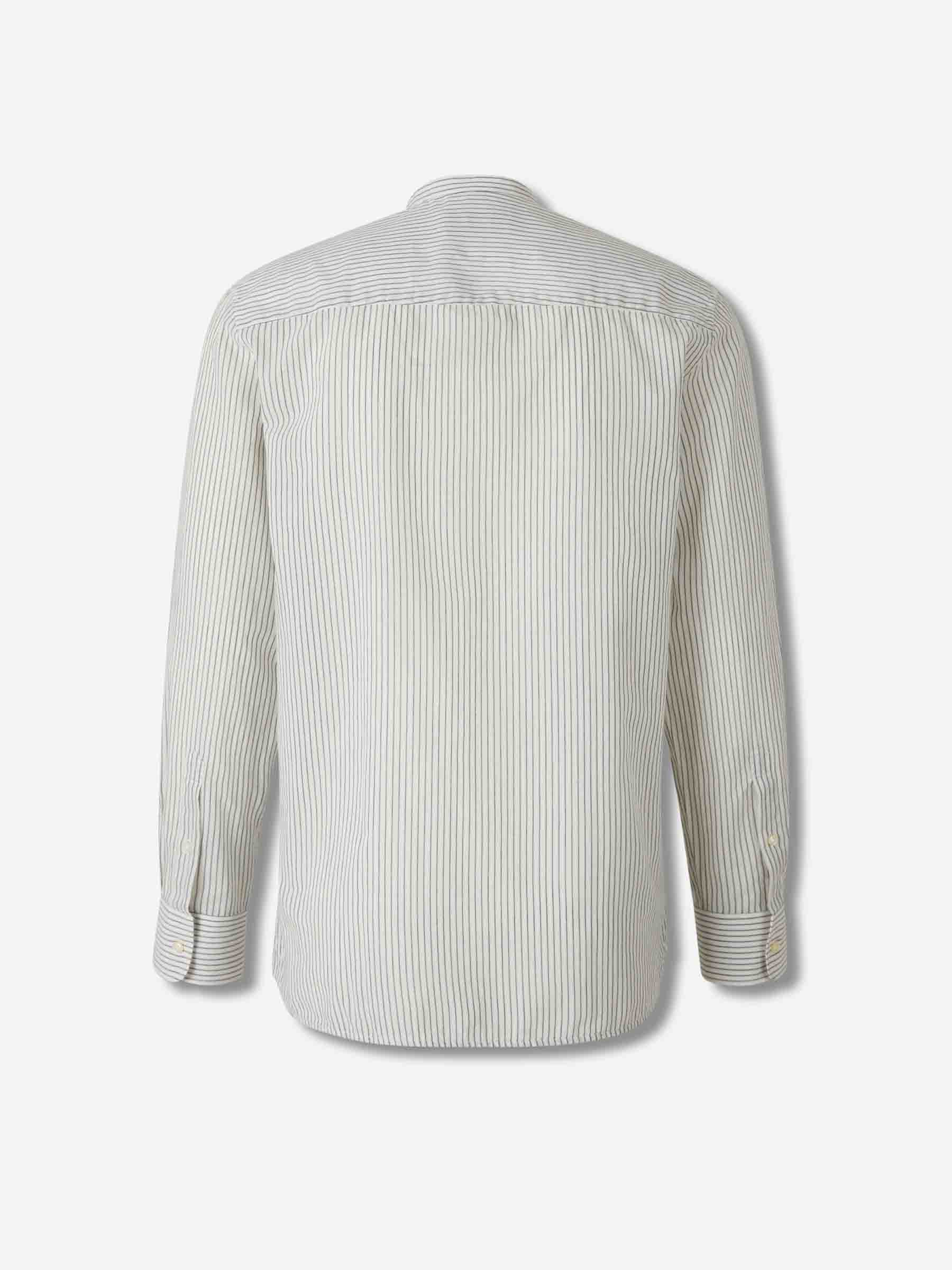 Officine Générale Hombre Barcelona Camisa algodón rayas color Blanco sku 532-000695 01 - Foto 2