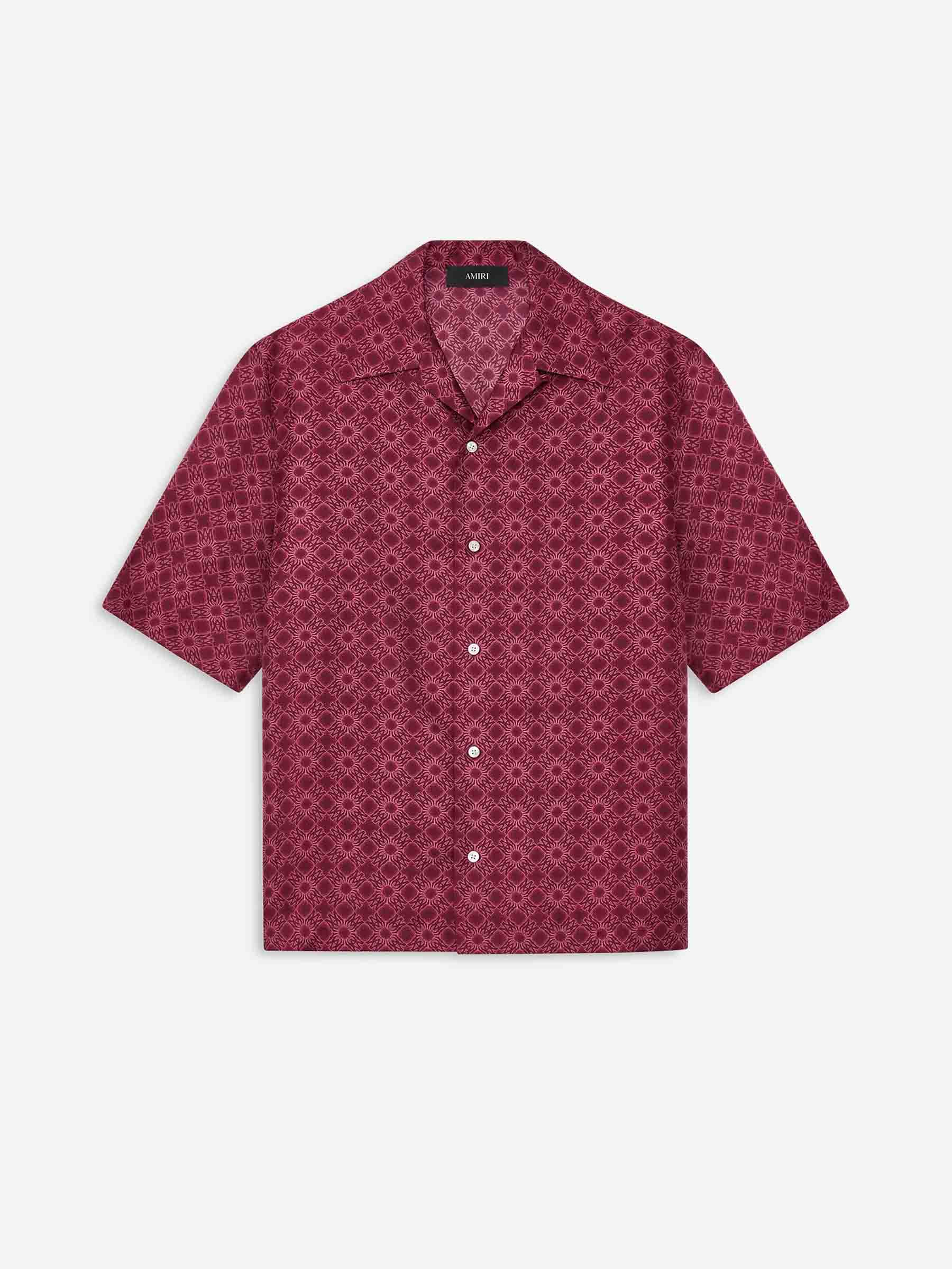 Amiri Hombre Barcelona Camisa Gráfica Bowling color Burdeos sku 532-000703 01 - Foto 1