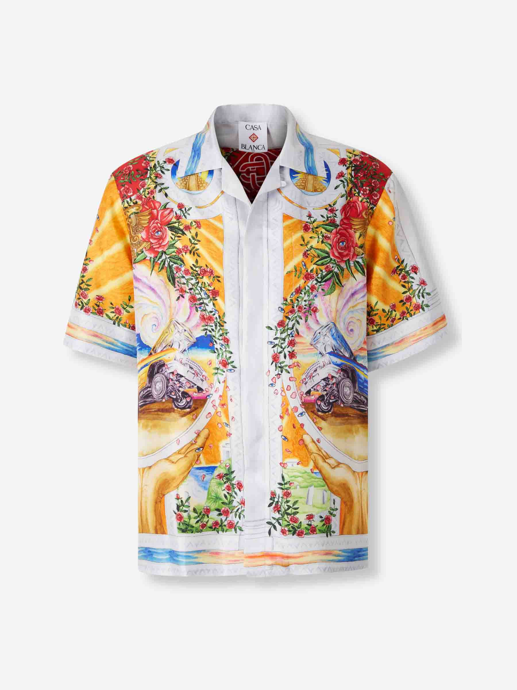 Casablanca Hombre Barcelona Camisa Seda Estampada color Multicolor sku 532-000704 01 - Foto 1