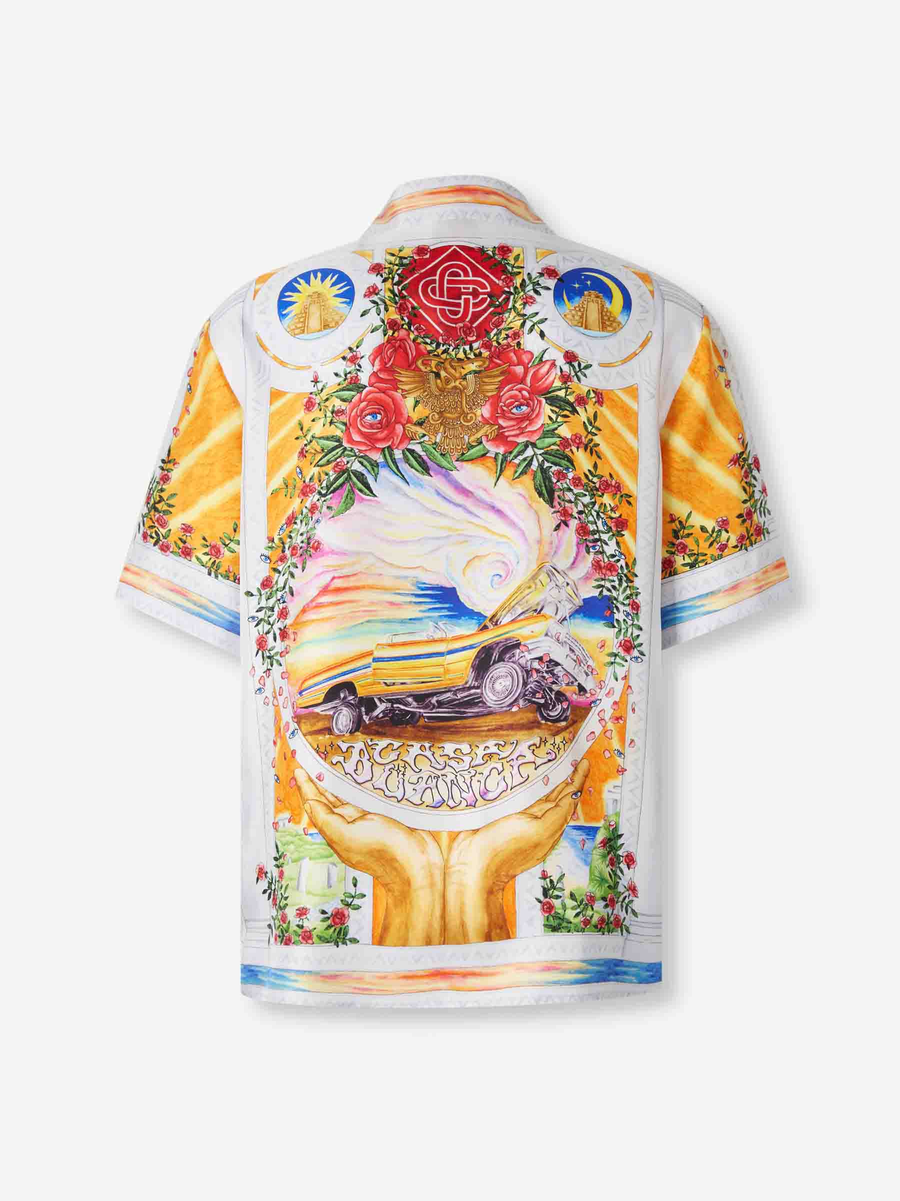 Casablanca Hombre Barcelona Camisa Seda Estampada color Multicolor sku 532-000704 01 - Foto 2