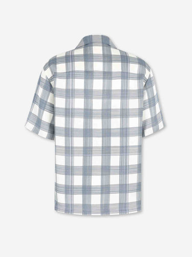 Jil Sander Hombre Barcelona Camisa Estampada Check color Azul Celeste sku 532-000707 01 - Foto 2
