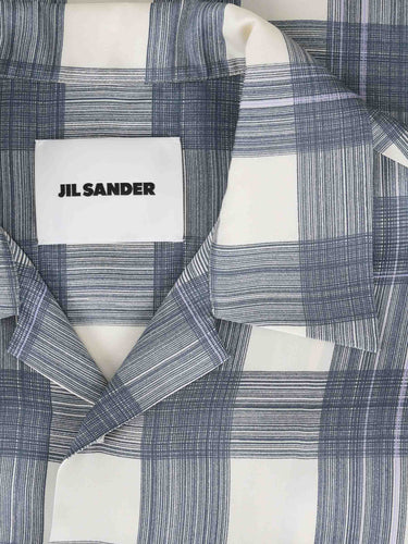 Jil Sander Hombre Barcelona Camisa Estampada Check color Azul Celeste sku 532-000707 01 - Foto 3