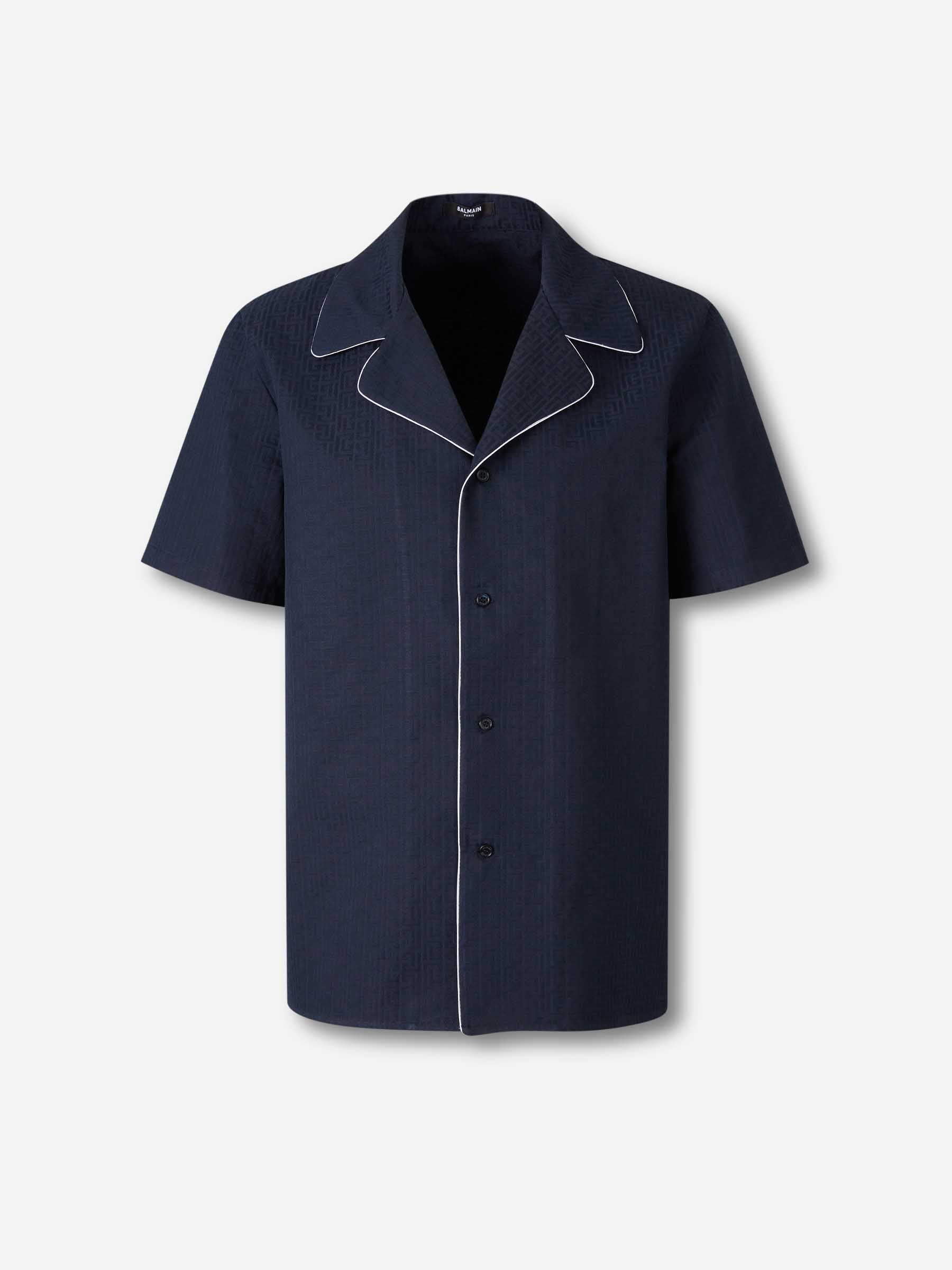 Balmain Hombre Barcelona Camisa Manga Corta color Azul Noche sku 532-000712 01 - Foto 1