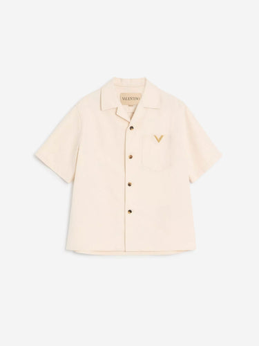 Valentino Hombre Barcelona Camisa Casual VGold color Crema sku 532-000717 01 - Foto 1