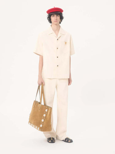 Valentino Hombre Barcelona Camisa Casual VGold color Crema sku 532-000717 01 - Foto 2