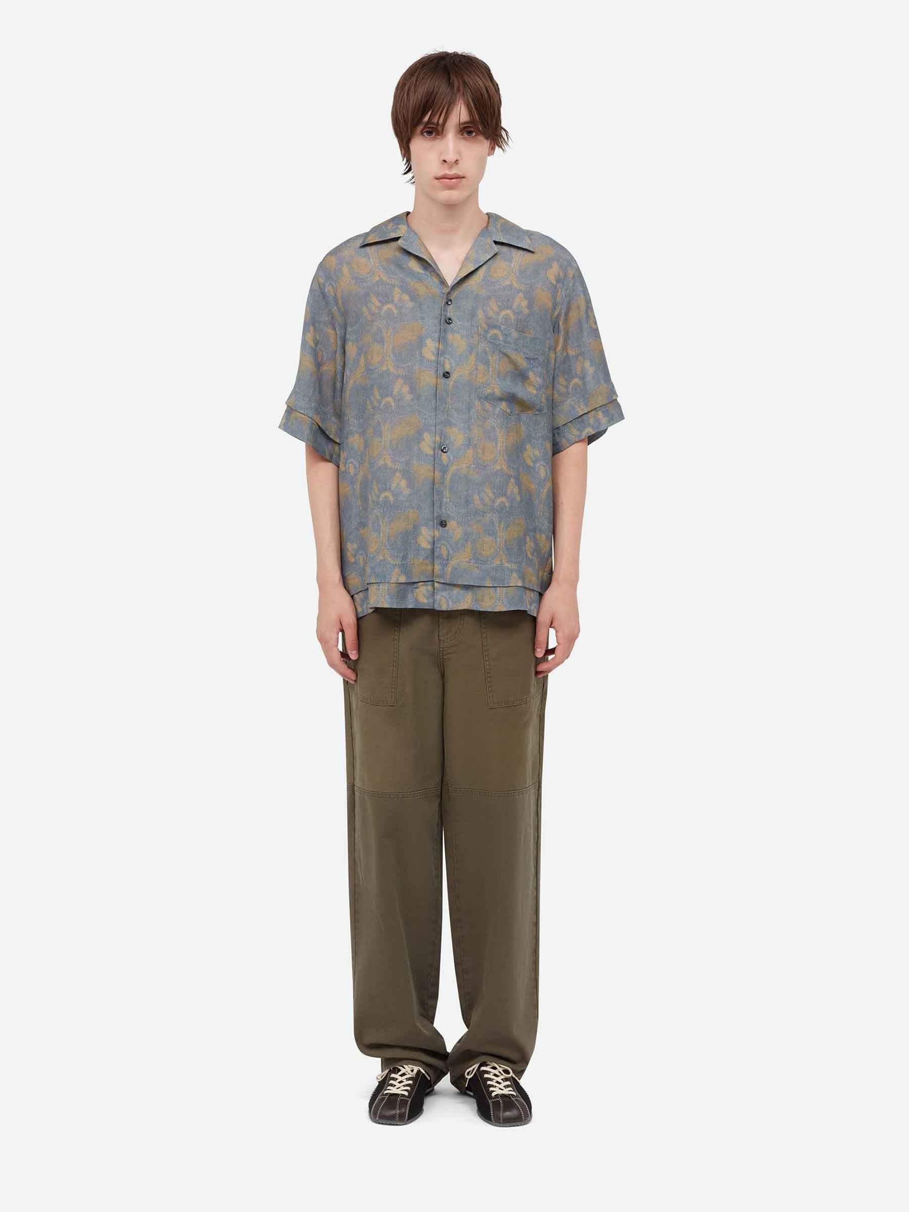 Wales Bonner Hombre Barcelona Camisa Flora Bowling color Multicolor sku 532-000718 01 - Foto 1