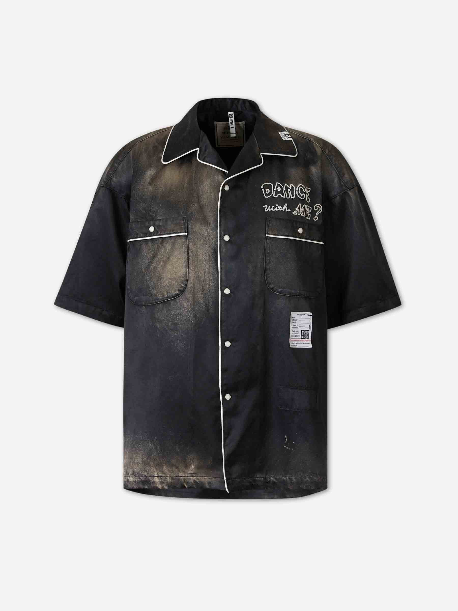 Maison Mihara Yasuhiro Hombre Barcelona Camisa Desteñidad color Negro sku 532-000719 01 - Foto 1