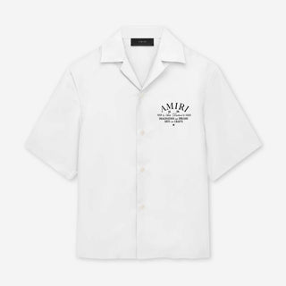 Amiri Hombre Barcelona Camisa Logo Algodón color Blanco sku 532-000723 01 - Foto 1