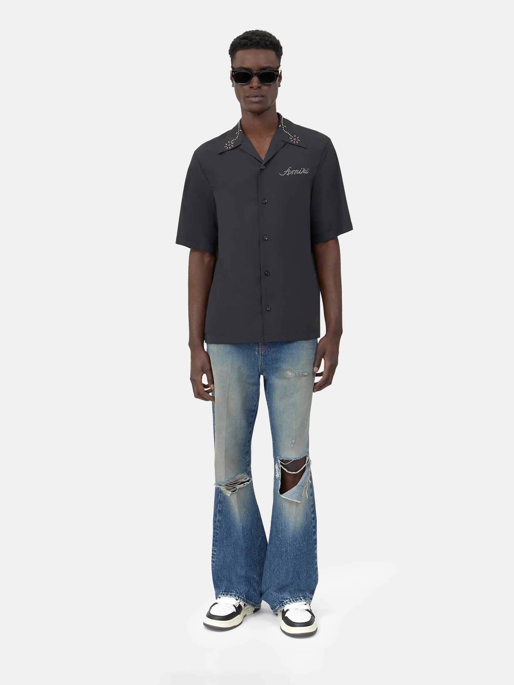 Amiri Hombre Barcelona Camisa Casual Camp color Negro sku 532-000724 01 - Foto 2