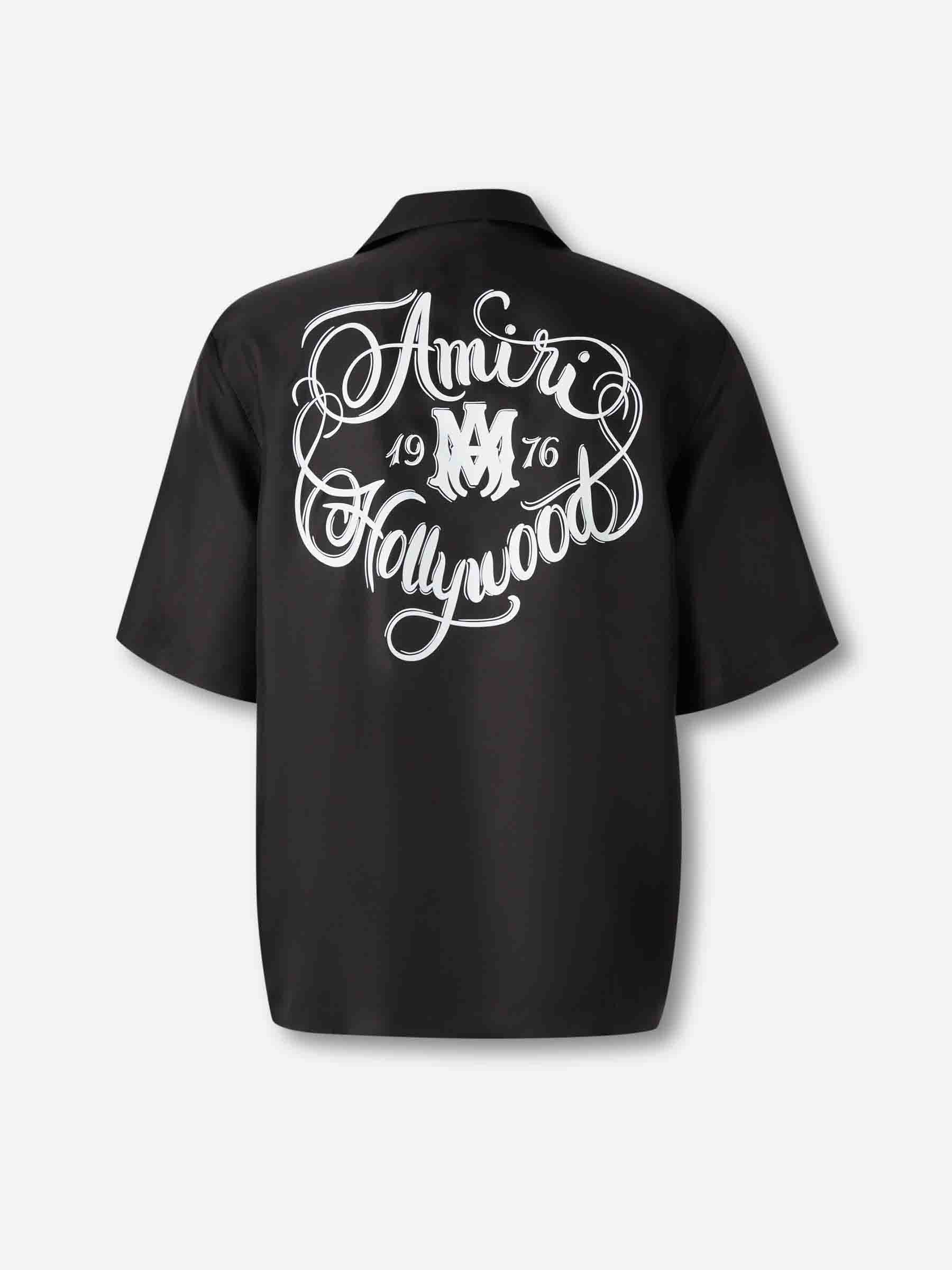 Amiri Hombre Barcelona Camisa Hollywood Camp color Negro sku 532-000725 01 - Foto 2