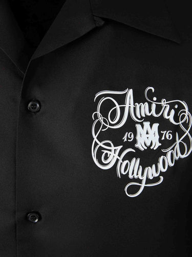 Amiri Hombre Barcelona Camisa Hollywood Camp color Negro sku 532-000725 01 - Foto 3