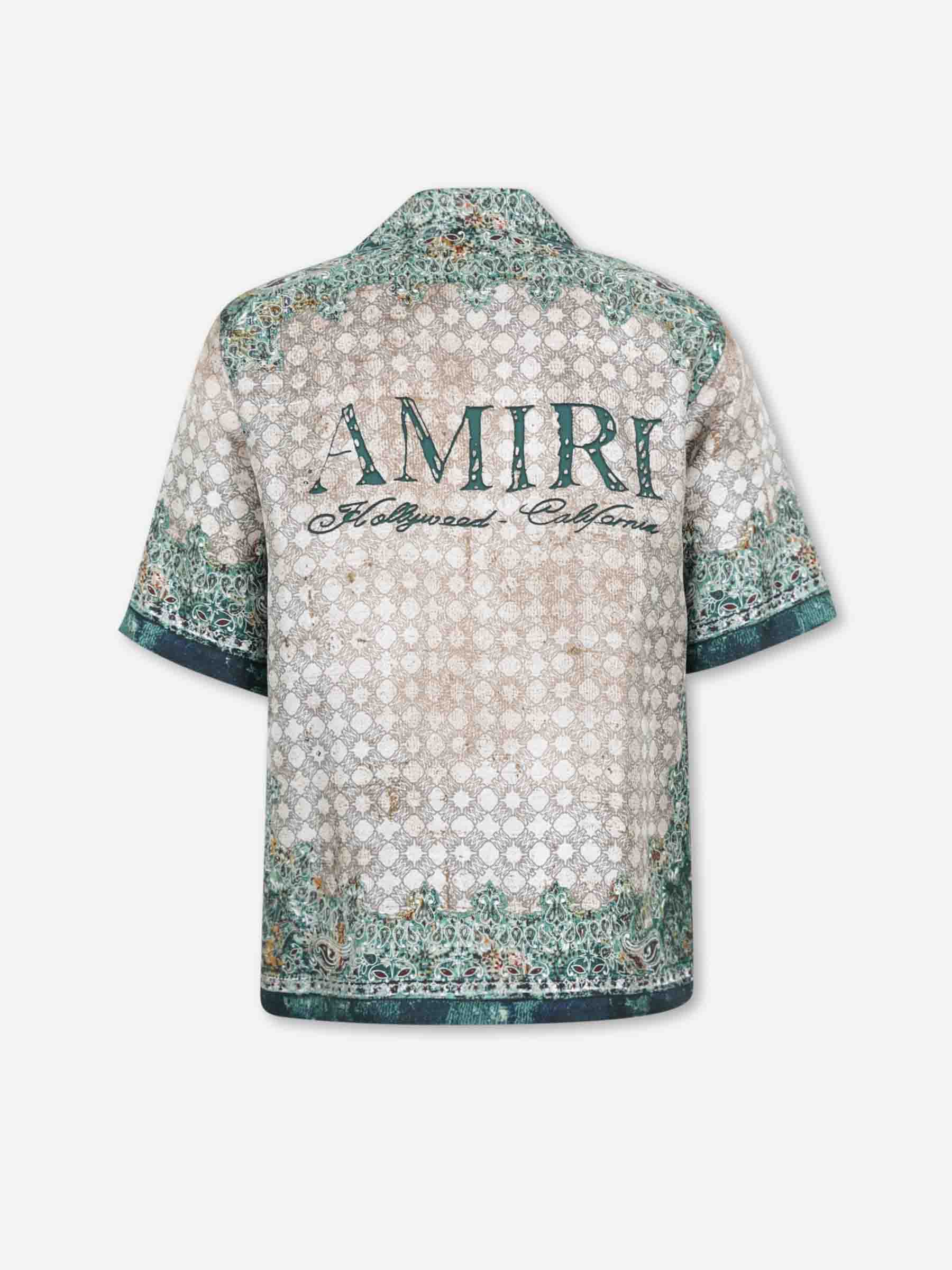 Amiri Hombre Barcelona Camisa Casual Estampada color Verde sku 532-000727 01 - Foto 2