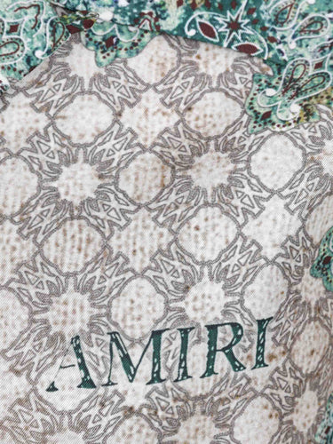Amiri Hombre Barcelona Camisa Casual Estampada color Verde sku 532-000727 01 - Foto 3