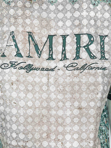 Amiri Hombre Barcelona Camisa Casual Estampada color Verde sku 532-000727 01 - Foto 4