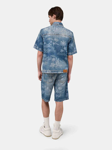 Amiri Hombre Barcelona Camisa Denim Chateau color Azul Denim sku 532-000728 01 - Foto 3