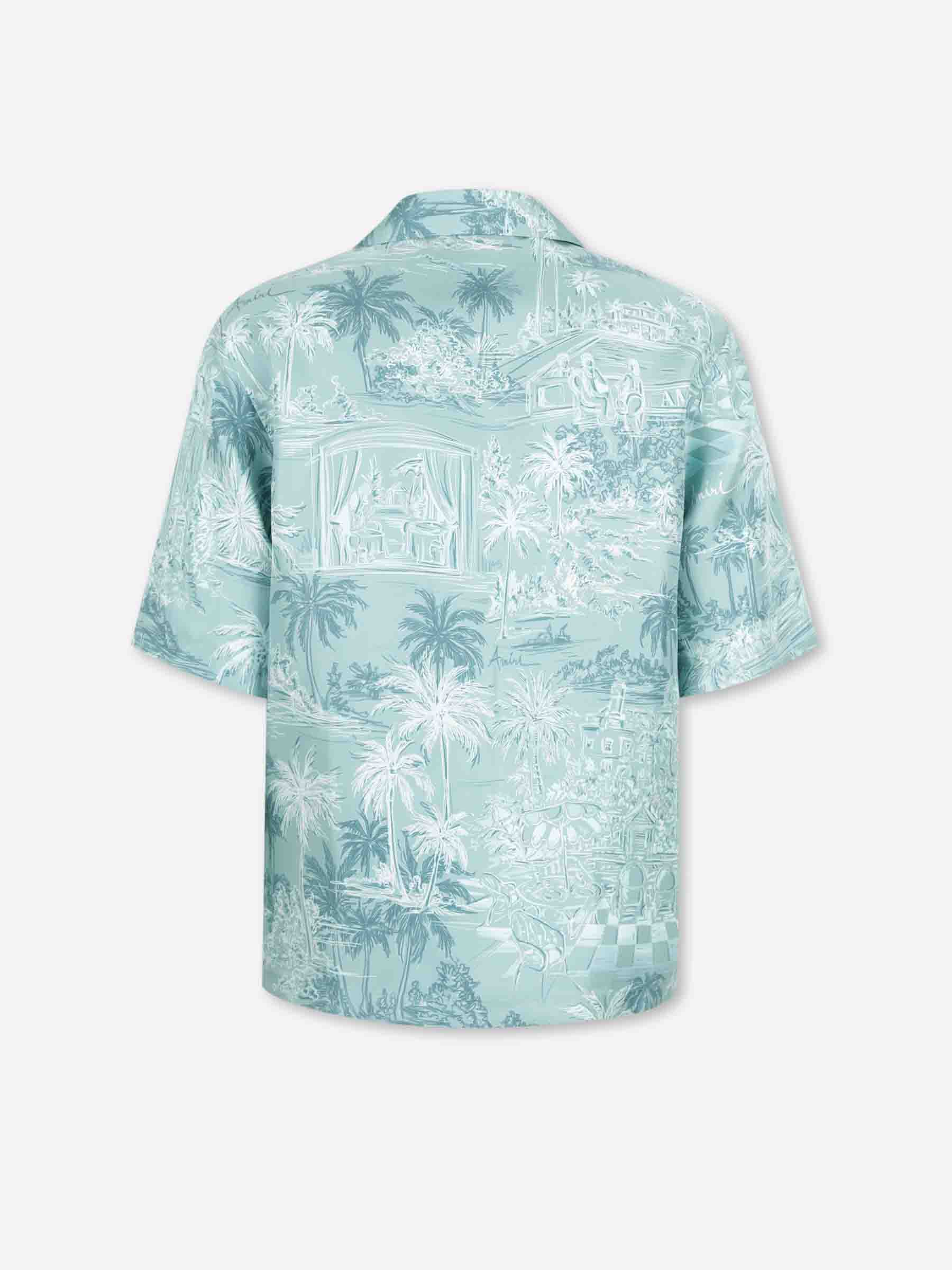 Amiri Hombre Barcelona Camisa Casual Estampada color Azul Turquesa sku 532-000730 01 - Foto 2