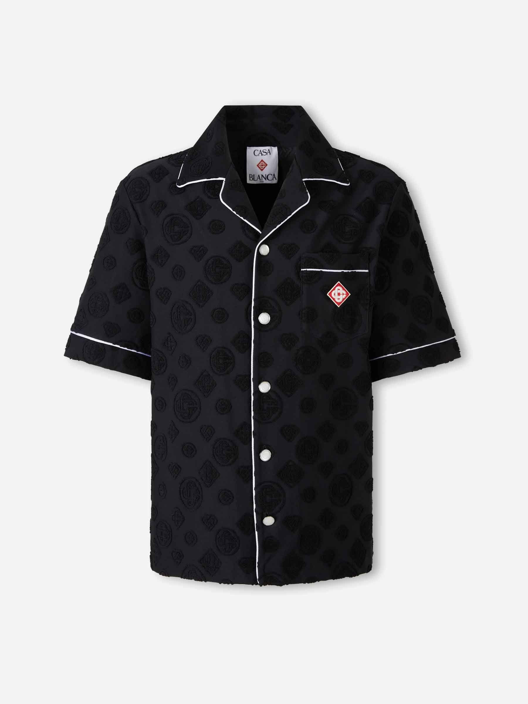 Casablanca Hombre Barcelona Camisa Towelling Monogram color Negro sku 532-000737 01 - Foto 1