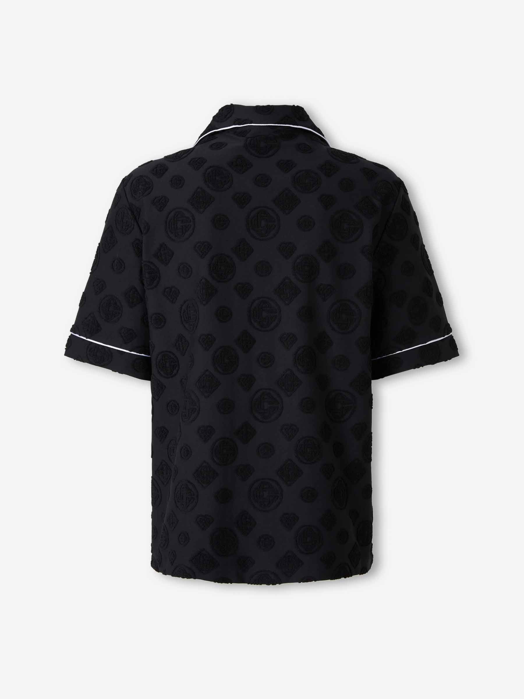 Casablanca Hombre Barcelona Camisa Towelling Monogram color Negro sku 532-000737 01 - Foto 2