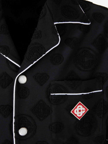 Casablanca Hombre Barcelona Camisa Towelling Monogram color Negro sku 532-000737 01 - Foto 3