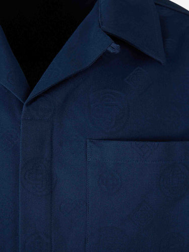 Casablanca Hombre Barcelona Camisa Monograma color Azul Marino sku 532-000738 01 - Foto 3