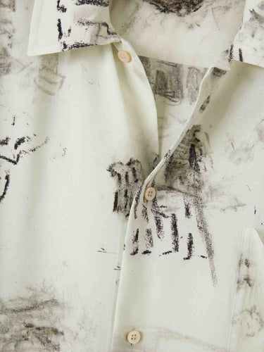 Balenciaga Hombre Barcelona Camisa Estampada Graphite color Gris sku 532-000741 01 - Foto 3