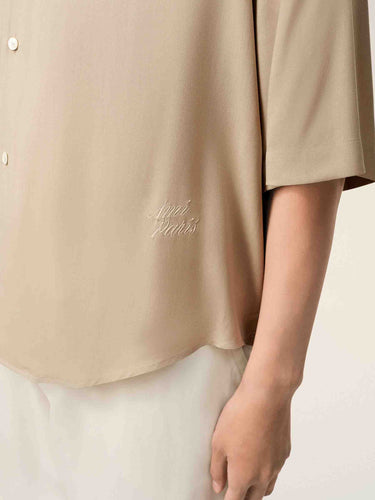 Ami Paris Hombre Barcelona Camisa Ancha color Beige sku 532-000745 02 - Foto 4