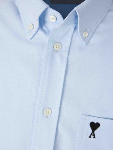 Ami Paris Hombre Barcelona Camisa Casual Algodón color Azul Celeste sku 532-000746 02 - Foto 3