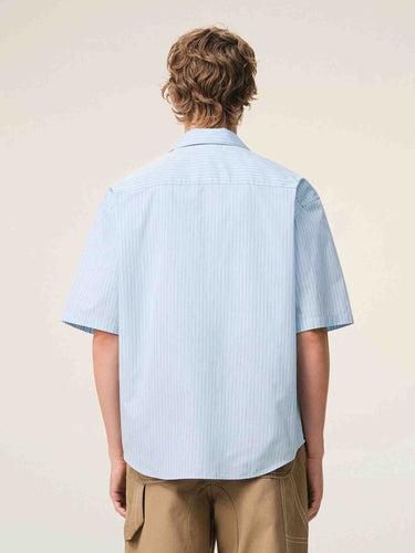 Ami Paris Hombre Barcelona Camisa Boxy de Manga Corta color Blanco sku 532-000747 01 - Foto 3