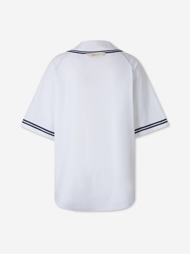 Jacquemus Le Plage Hombre Barcelona Camisa Béisbol Algodón color Blanco sku 532-000749 01 - Foto 2