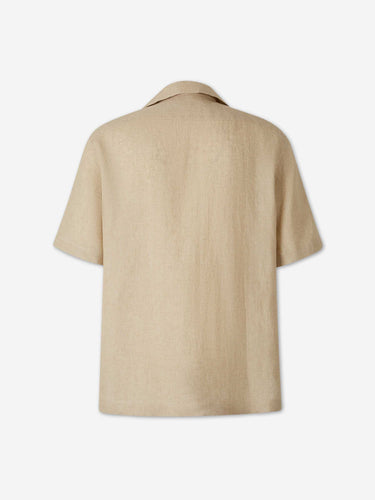 Lardini Hombre Barcelona Camisa Manga Corta color Lino sku 532-000753 01 - Foto 2