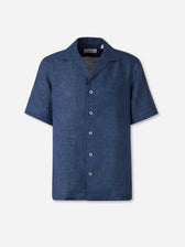 Lardini Hombre Barcelona Camisa Manga Corta color Azul Marino sku 532-000753 02 - Foto 1