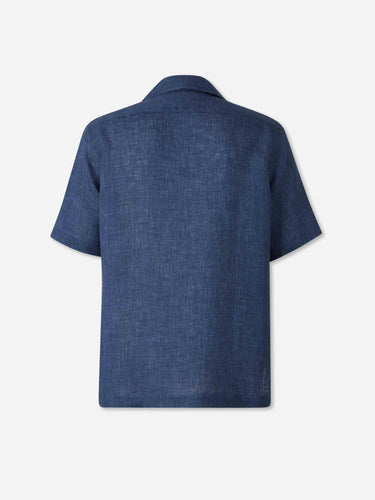 Lardini Hombre Barcelona Camisa Manga Corta color Azul Marino sku 532-000753 02 - Foto 2