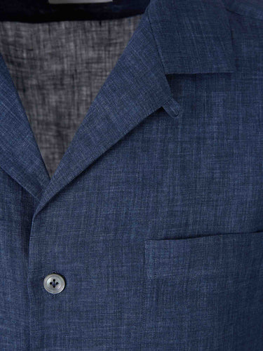 Lardini Hombre Barcelona Camisa Manga Corta color Azul Marino sku 532-000753 02 - Foto 3