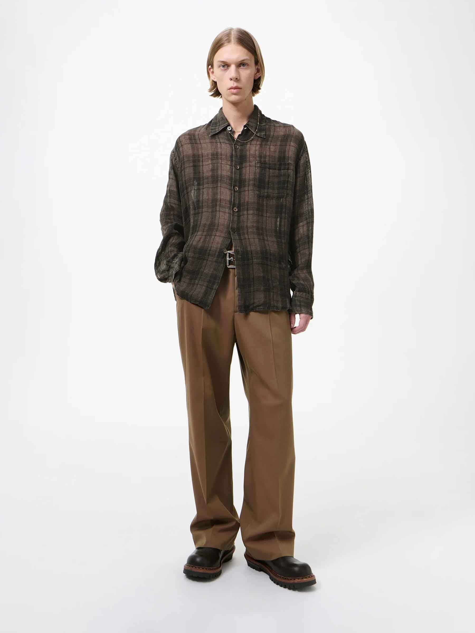 Our Legacy Hombre Barcelona Camisa Above cuadros color Multicolor sku 532-000754 01 - Foto 2