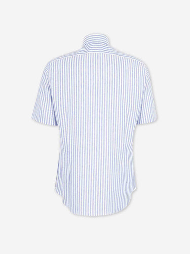 Santa Eulalia Hombre Barcelona Camisa Listada color Azul sku 532-000760 01 - Foto 2