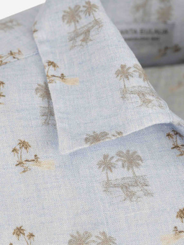 Santa Eulalia Hombre Barcelona Camisa Estampada color Azul Celeste sku 532-000761 01 - Foto 3