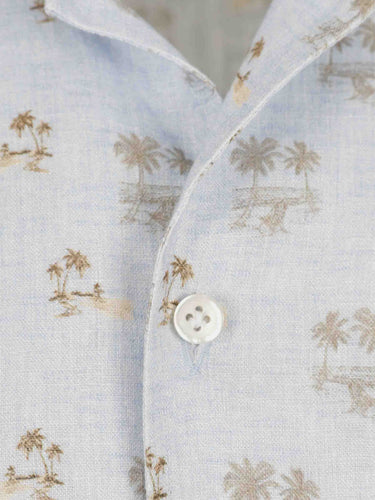 Santa Eulalia Hombre Barcelona Camisa Estampada color Azul Celeste sku 532-000761 01 - Foto 4