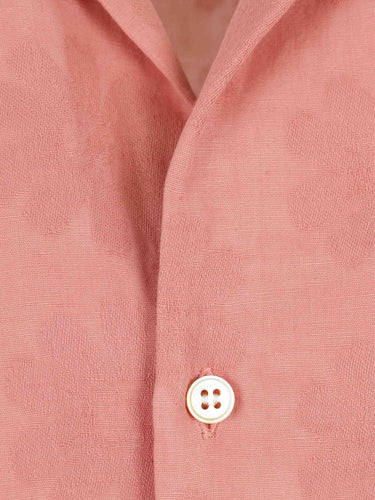 Vincenzo di Ruggiero Hombre Barcelona Camisa Casual Lino color Coral sku 532-000764 01 - Foto 4