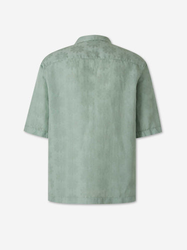 Vincenzo di Ruggiero Hombre Barcelona Camisa Casual Lino color Verde Menta sku 532-000764 02 - Foto 2