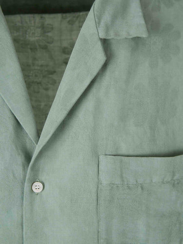 Vincenzo di Ruggiero Hombre Barcelona Camisa Casual Lino color Verde Menta sku 532-000764 02 - Foto 3
