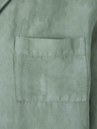 Vincenzo di Ruggiero Hombre Barcelona Camisa Casual Lino color Verde Menta sku 532-000764 02 - Foto 4