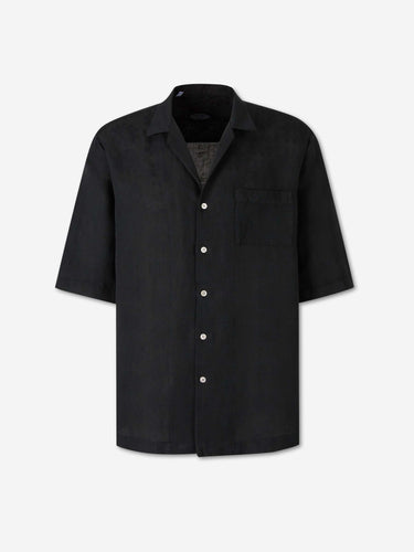 Vincenzo di Ruggiero Hombre Barcelona Camisa Casual Lino color Negro sku 532-000764 03 - Foto 1