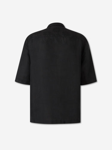 Vincenzo di Ruggiero Hombre Barcelona Camisa Casual Lino color Negro sku 532-000764 03 - Foto 2