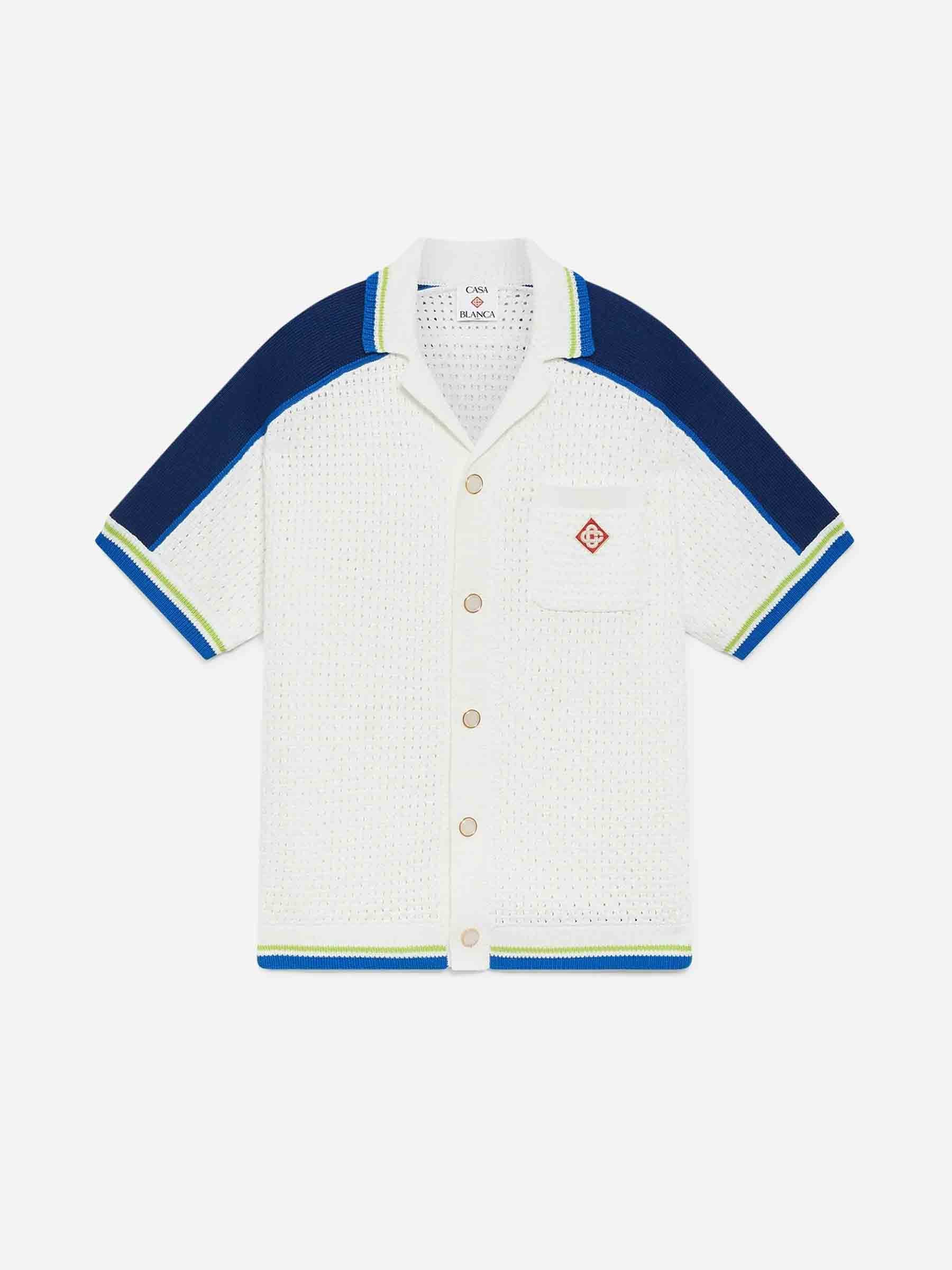 Casablanca Hombre Barcelona Camisa Casual Crochet color Blanco sku 532-000765 01 - Foto 1