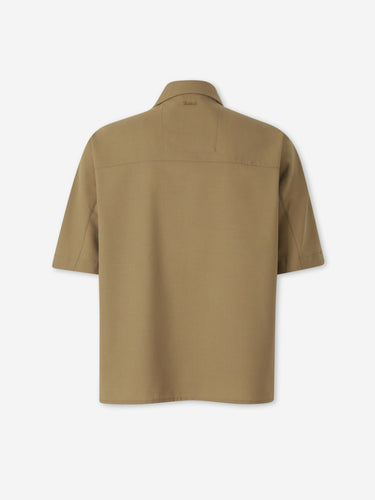 Laminar Hombre Barcelona Camisa Wool Touch color Verde Militar sku 532-000769 01 - Foto 2