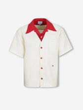 Rhude Hombre Barcelona Camisa Doble Capa color Amarillo Claro sku 532-000770 01 - Foto 1