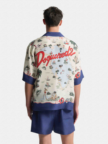 Dsquared2 Hombre Barcelona Camisa Aloha Souvenir color Multicolor sku 532-000772 01 - Foto 4