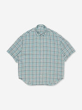 Acne Studios Hombre Barcelona Camisa Ancha Cuadros color Azul Turquesa sku 532-000773 01 - Foto 1