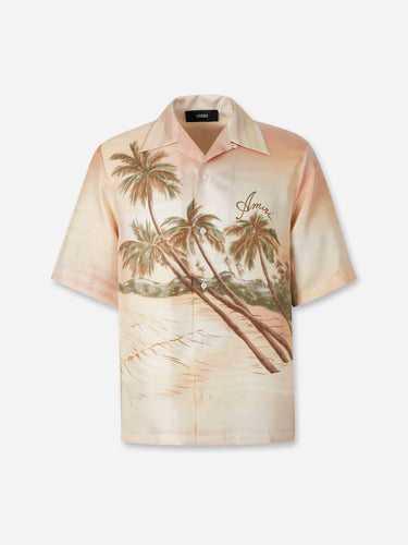 Amiri Hombre Barcelona Camisa Casual Seda color Naranja Claro sku 532-000778 02 - Foto 1