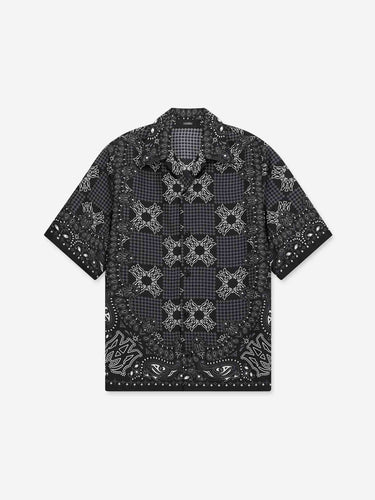 Amiri Hombre Barcelona Camisa MA Check Camp color Negro sku 532-000779 01 - Foto 1